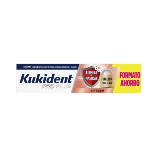 7435016-Kukident Pro Plus Firmeza Mastigar Creme Adesivo sem Sabor 60G.webp